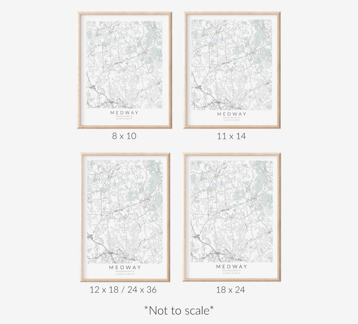 Medway Map Print