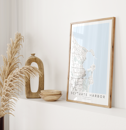 Scituate Harbor Map Print