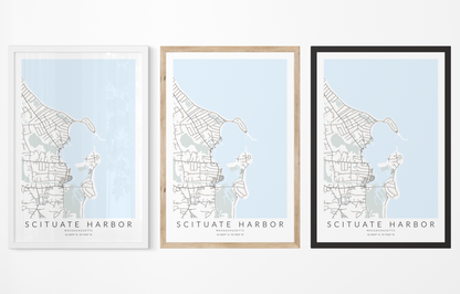 Scituate Harbor Map Print