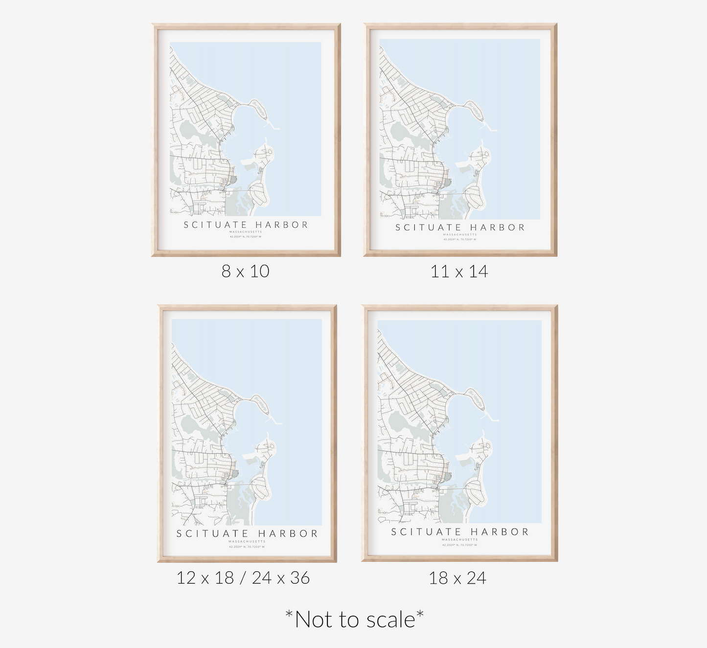 Scituate Harbor Map Print