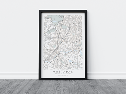 Mattapan Map Print