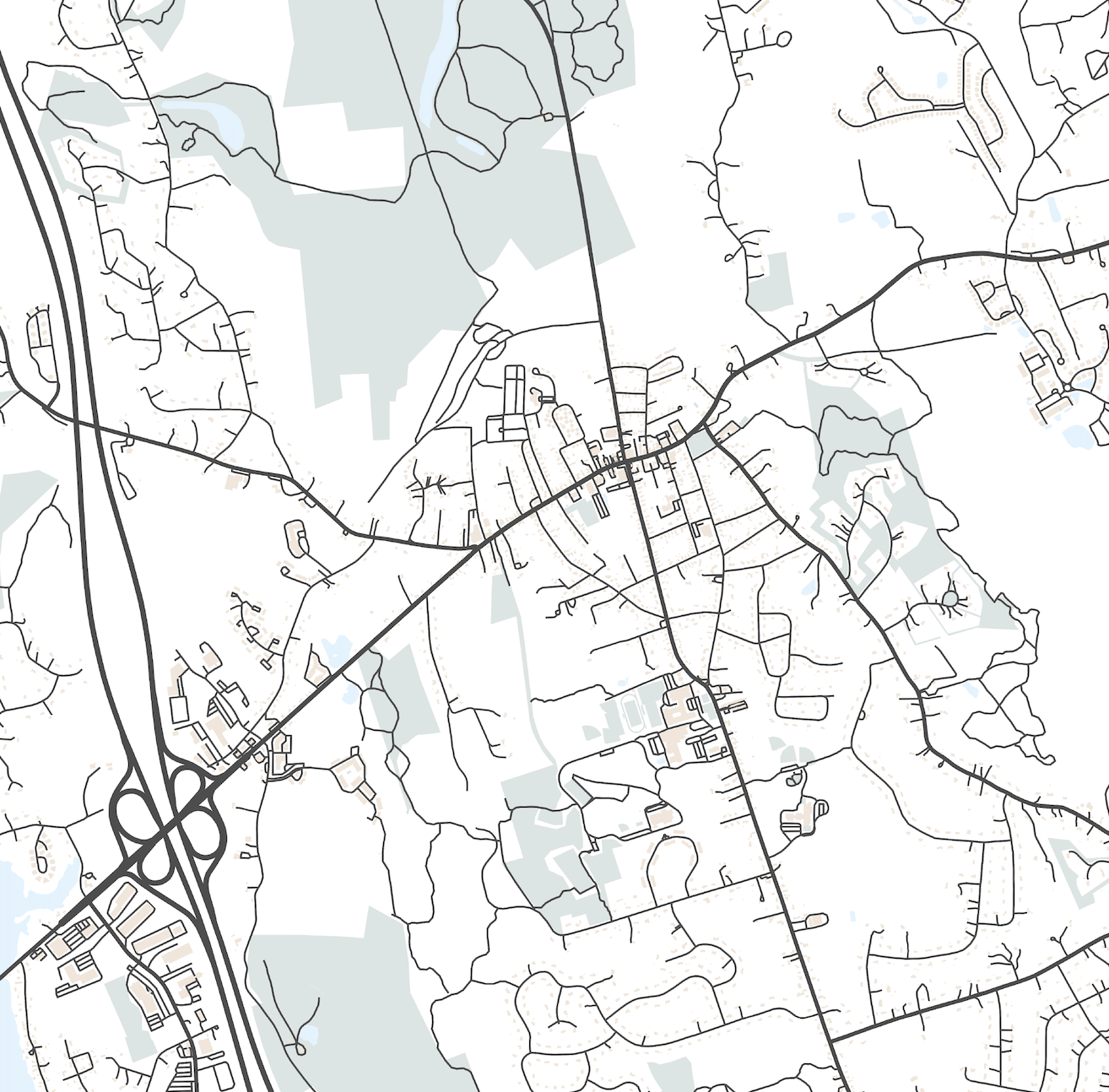 Hopkinton Map Print VirtualMap