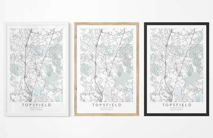 Topsfield Map Print