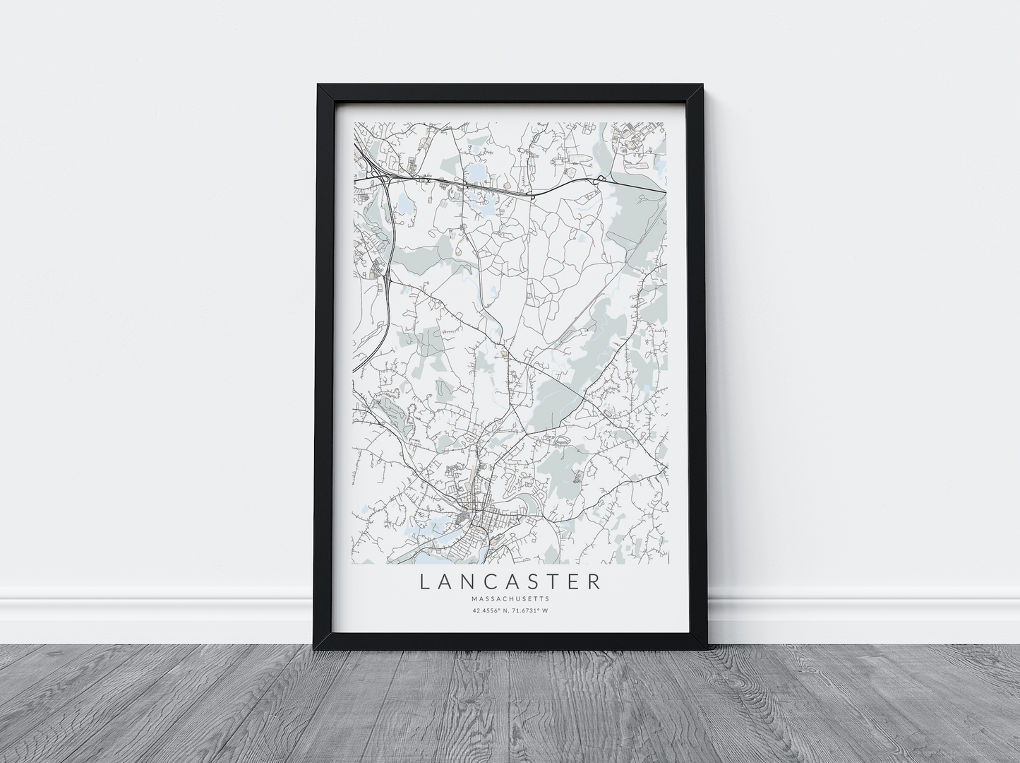 Lancaster Map Print