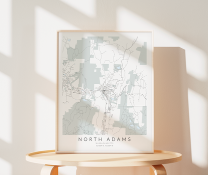 North Adams Map Print
