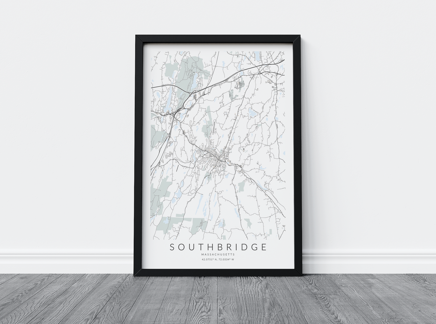 Southbridge Map Print