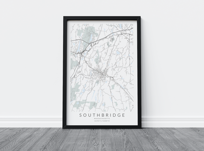 Southbridge Map Print