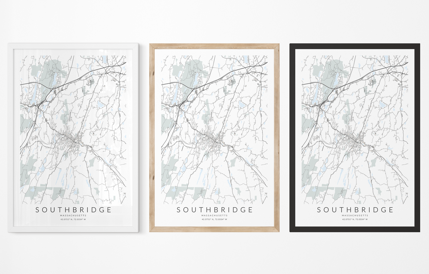 Southbridge Map Print