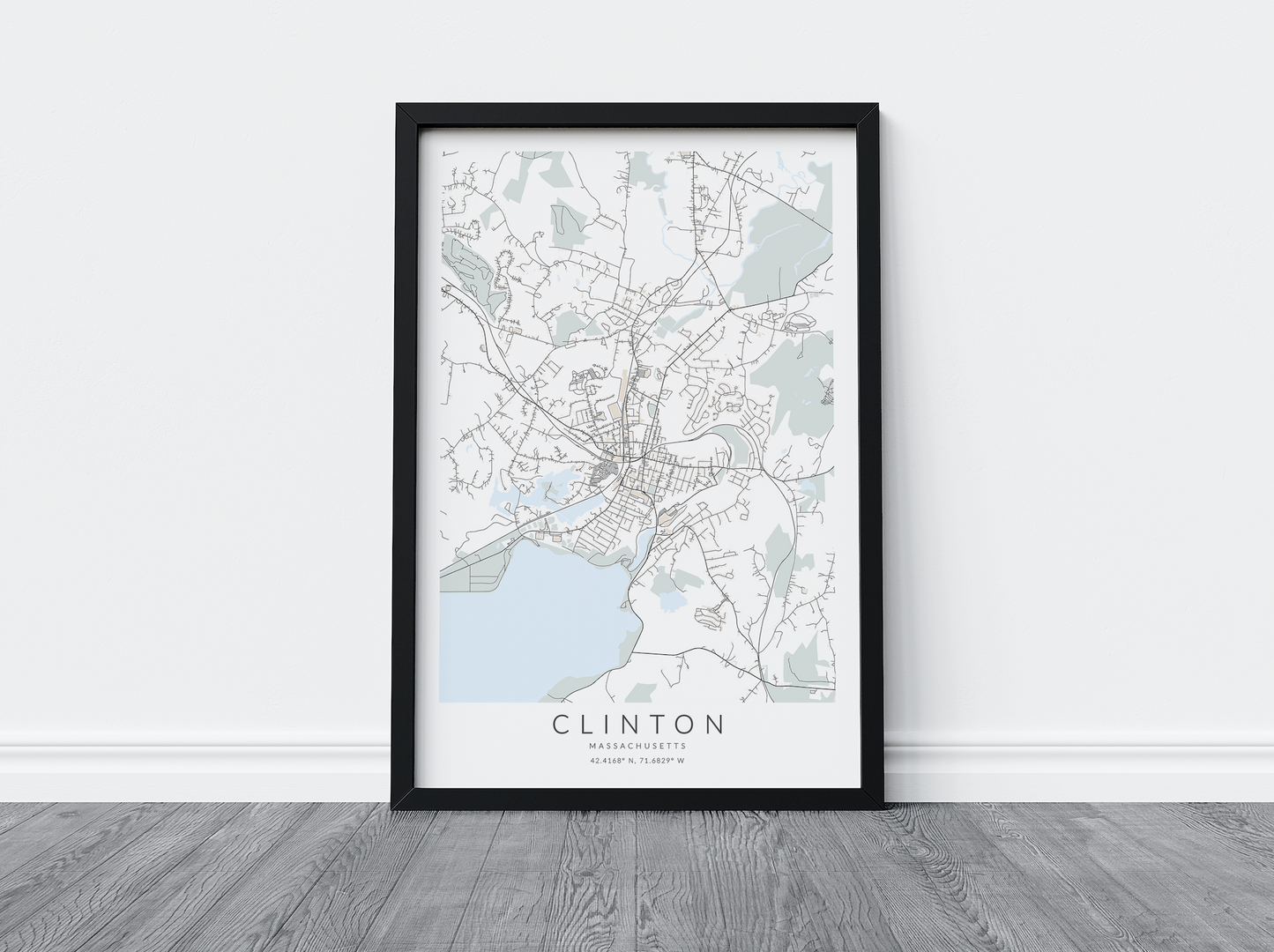 Clinton Map Print