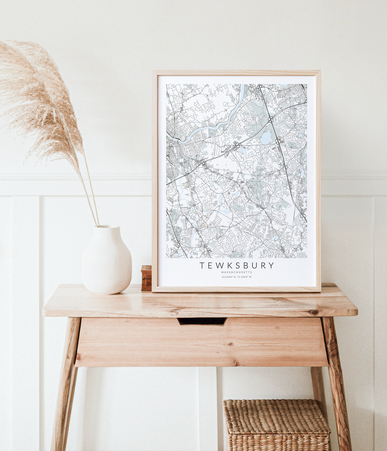 Tewksbury Map Print