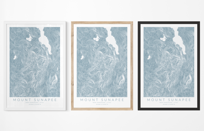 Mount Sunapee Map Print