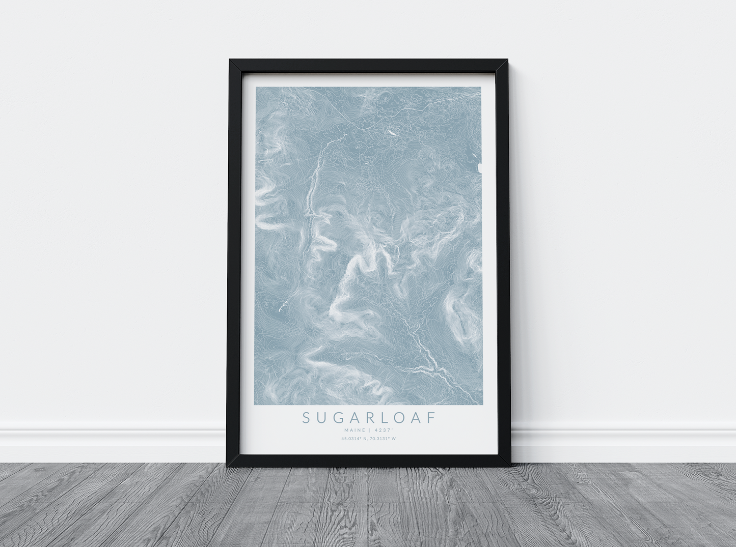 Sugarloaf Maine Map Print