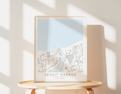 Sesuit Harbor Map Print