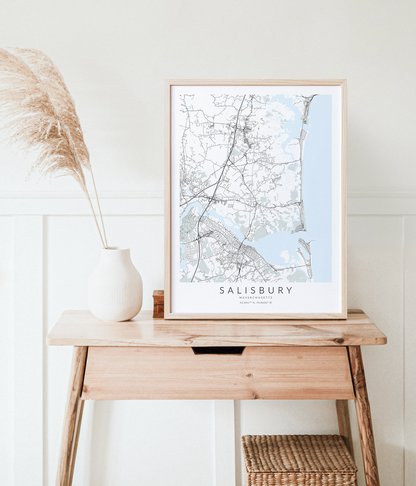 Salisbury Map Print