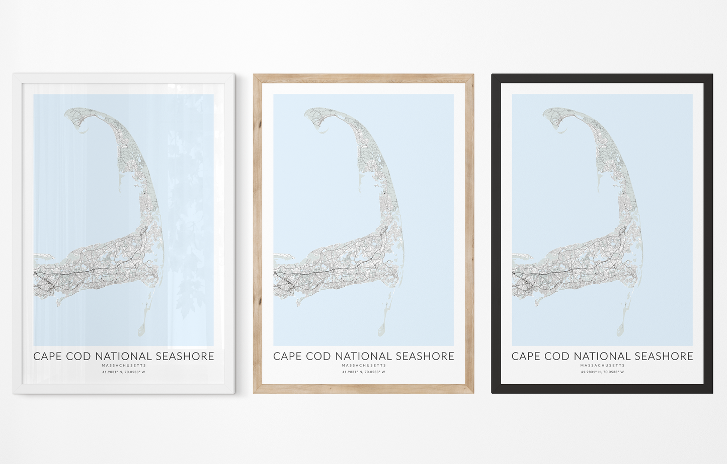 Cape Cod National Seashore Map Print