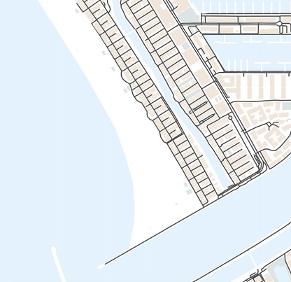 Venice Beach Map Print