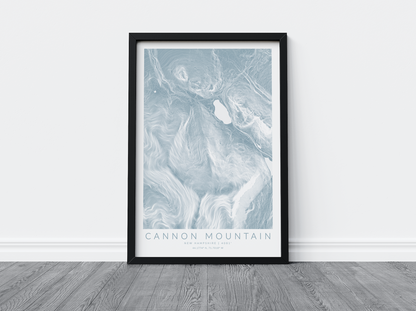 Cannon Mountain Map Print