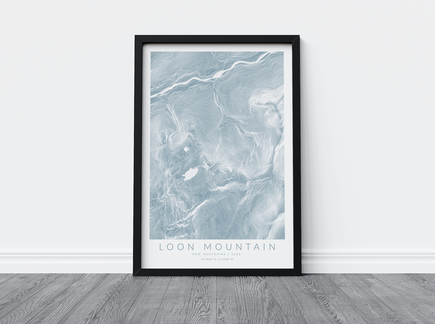 Loon Mountain Map Print
