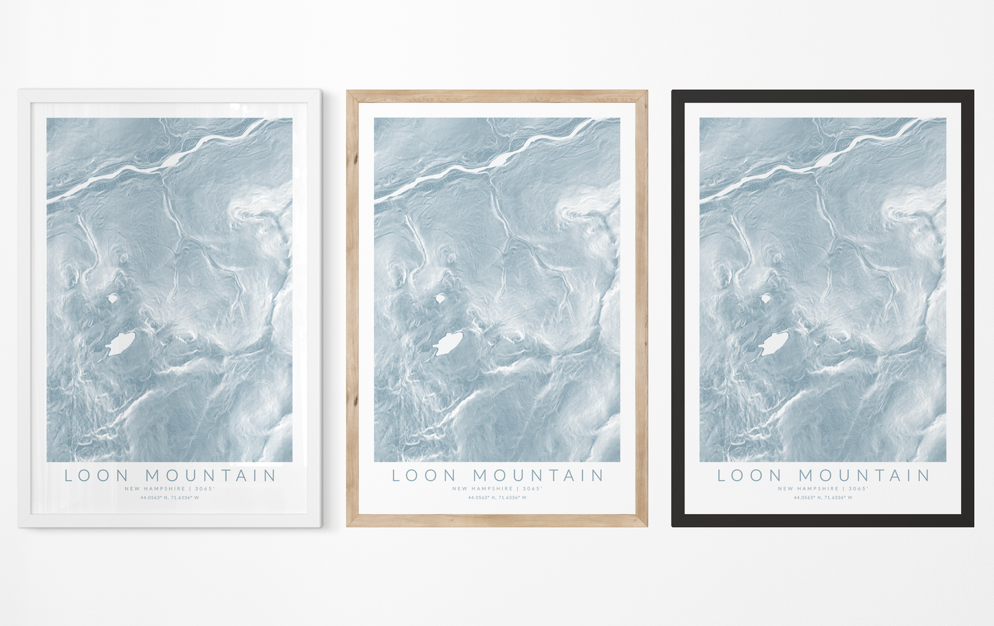 Loon Mountain Map Print