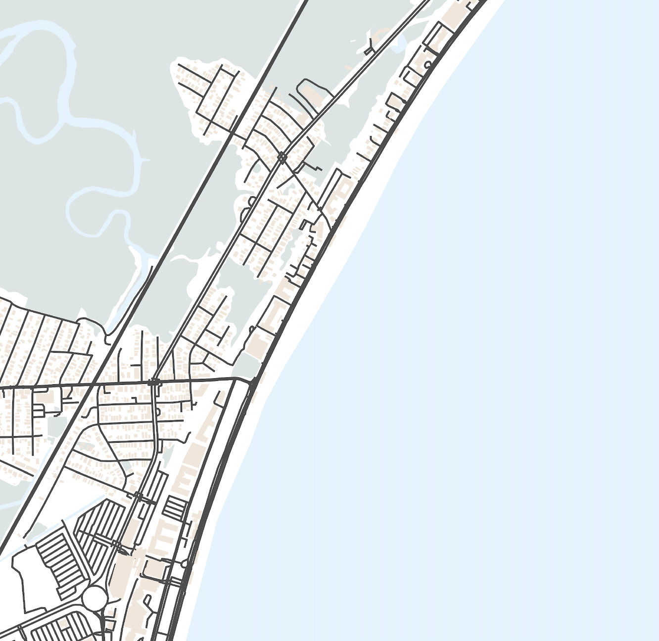 Revere Beach Map Print