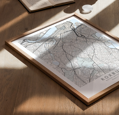 Roxbury Map Print