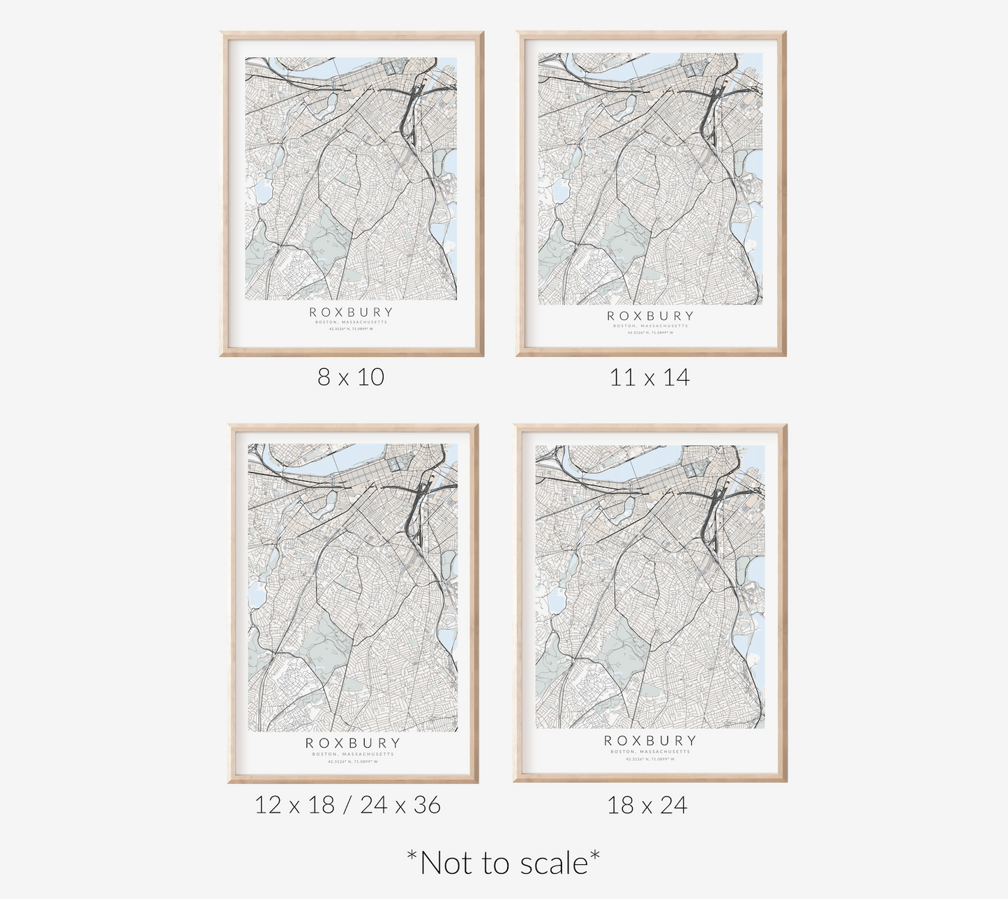 Roxbury Map Print