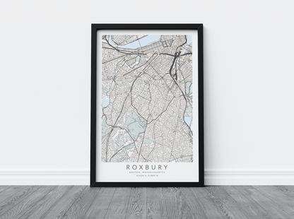 Roxbury Map Print