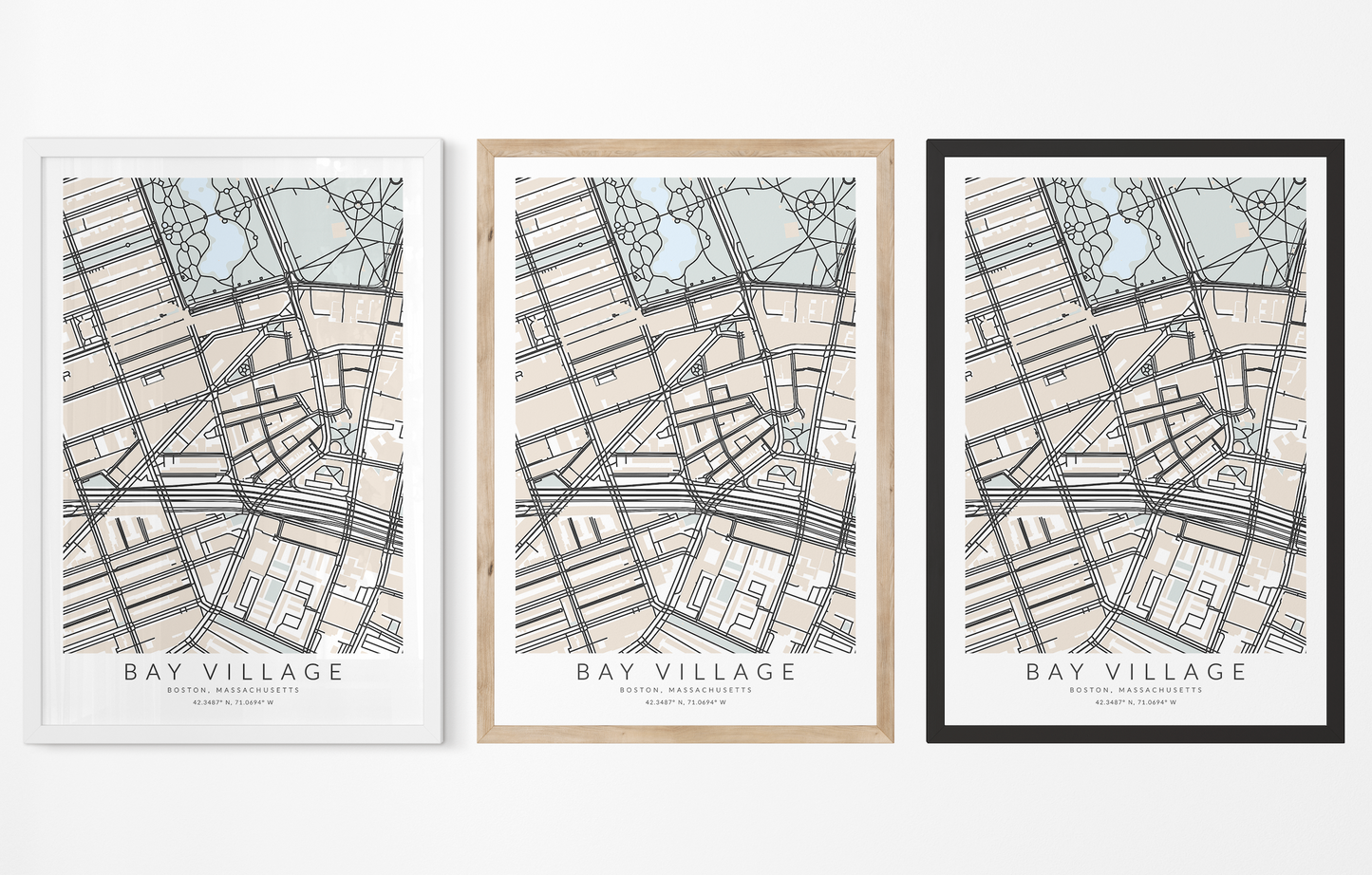 Bay Village Map Print