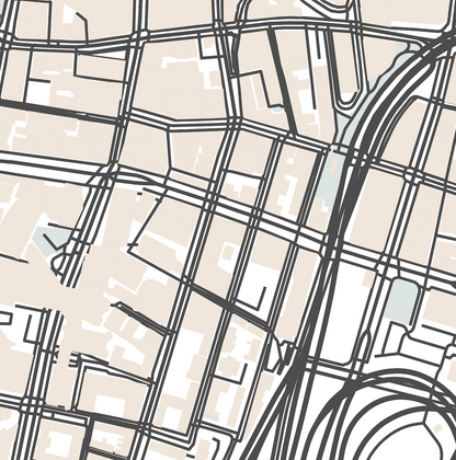 Chinatown Boston Map Print