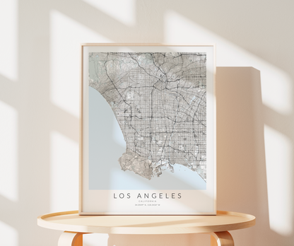 Los Angeles Map Print