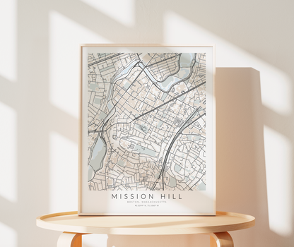 Mission Hill Map Print
