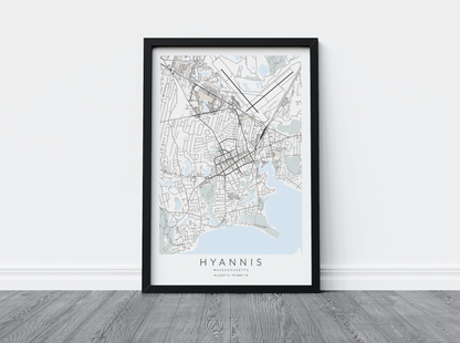 Hyannis Map Print