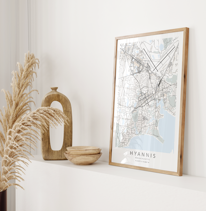 Hyannis Map Print