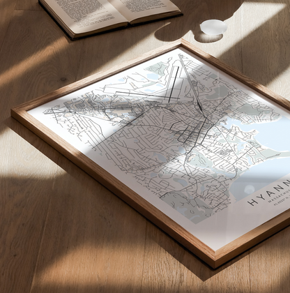 Hyannis Map Print