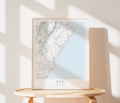 Rye Map Print