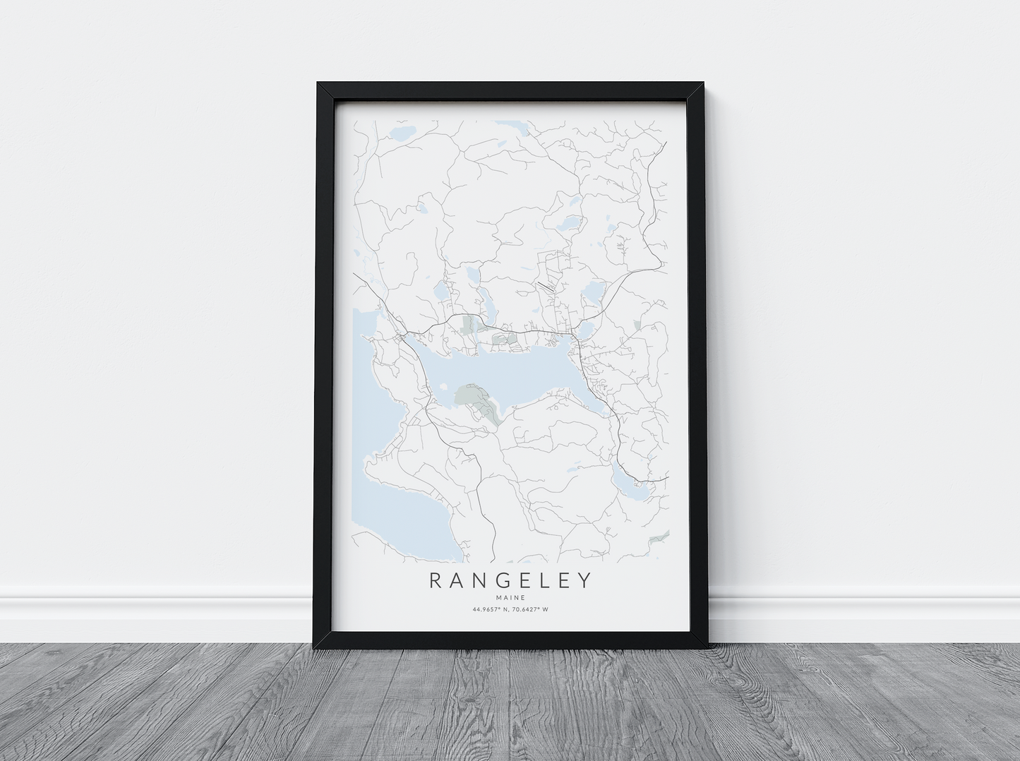 Rangeley Map Print