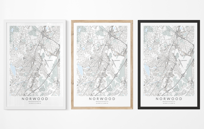 Norwood Map Print