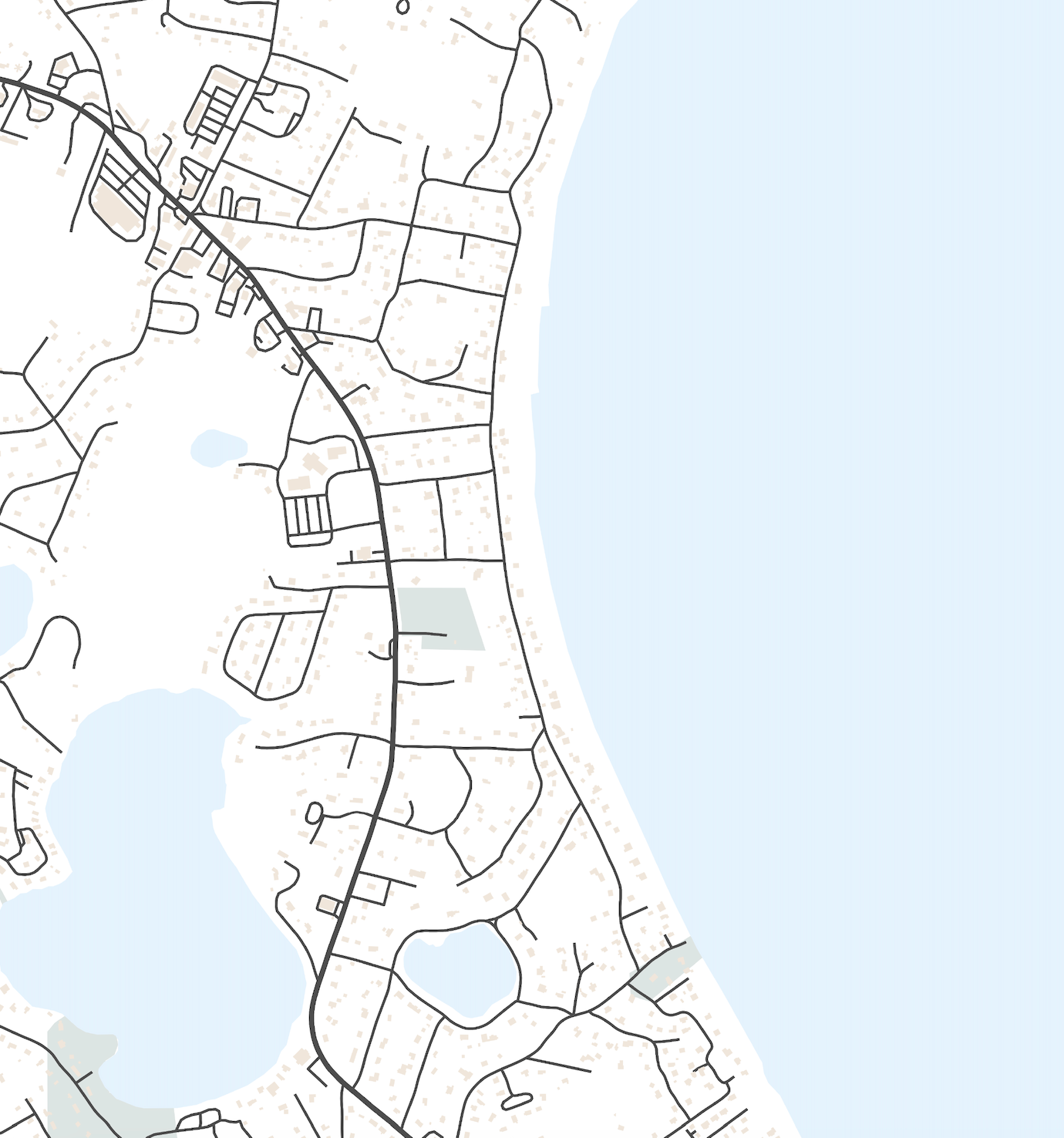 Manomet Map Print