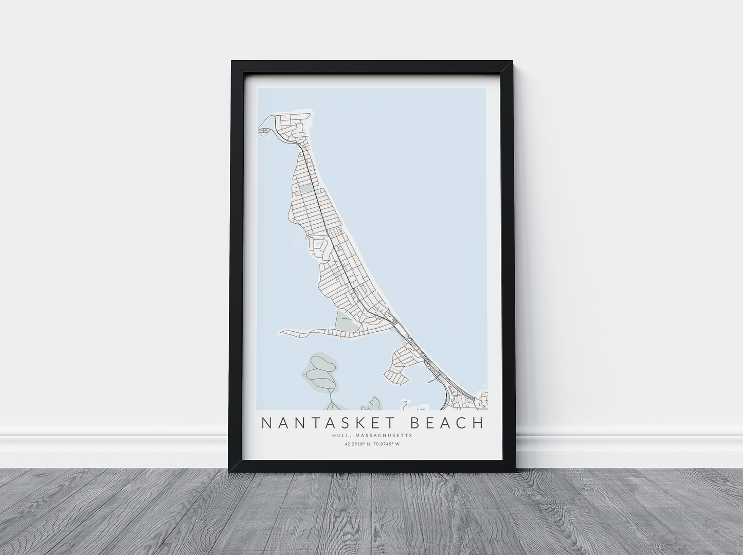 Nantasket Beach Map Print