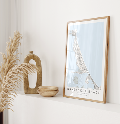 Nantasket Beach Map Print