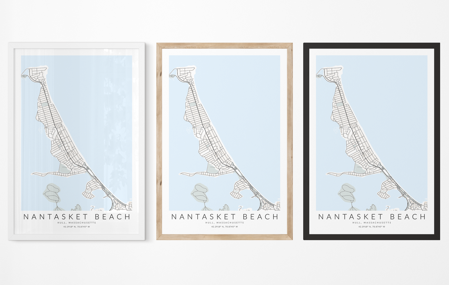 Nantasket Beach Map Print