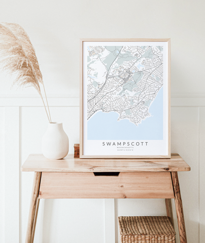 Swampscott Map Print