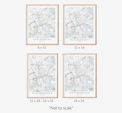 Marlborough Map Print