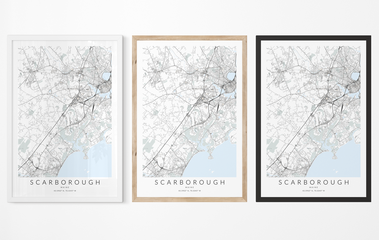 Scarborough Map Print