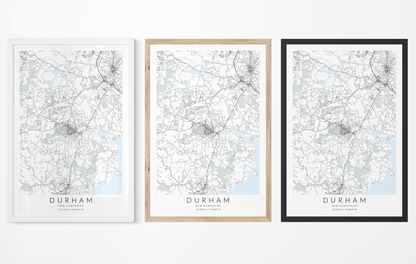 Durham Map Print