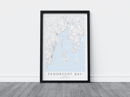 Penobscot Bay Map Print