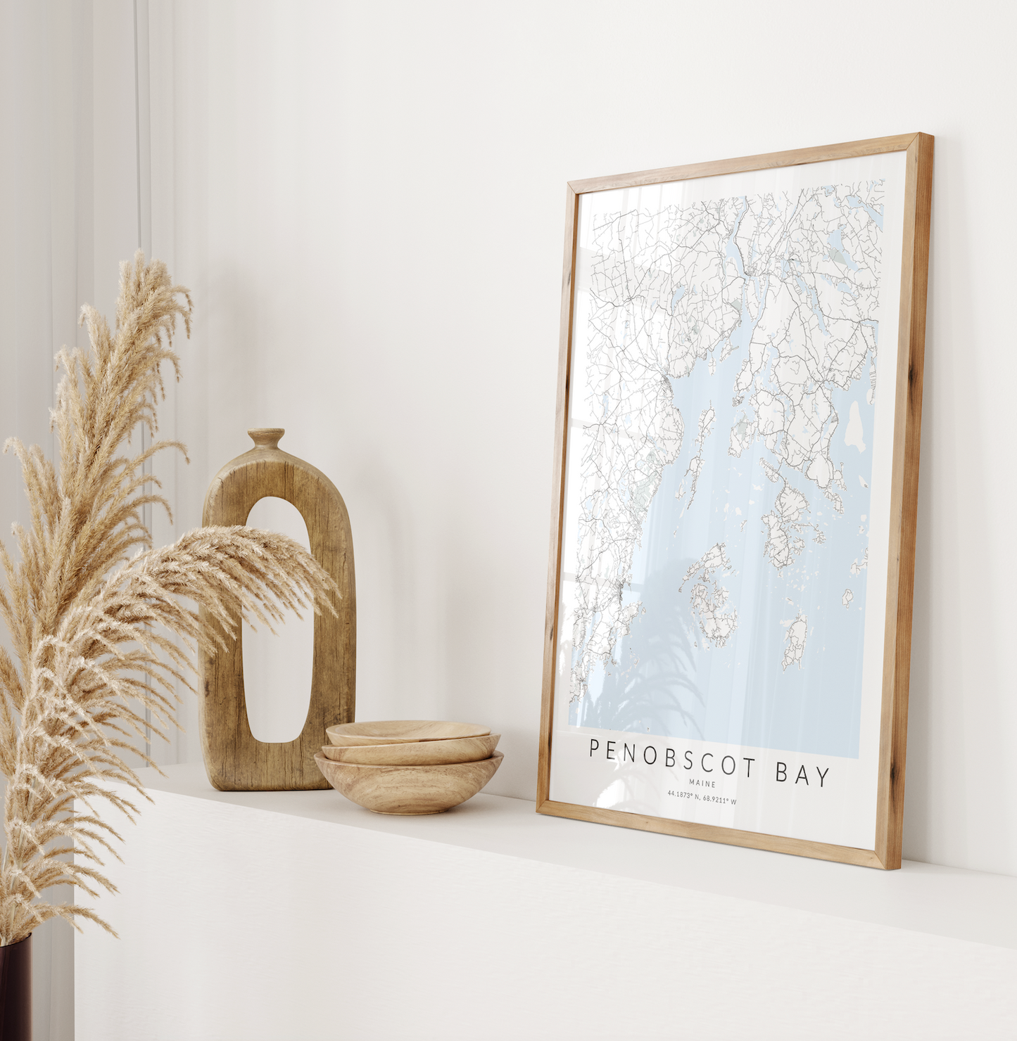 Penobscot Bay Map Print