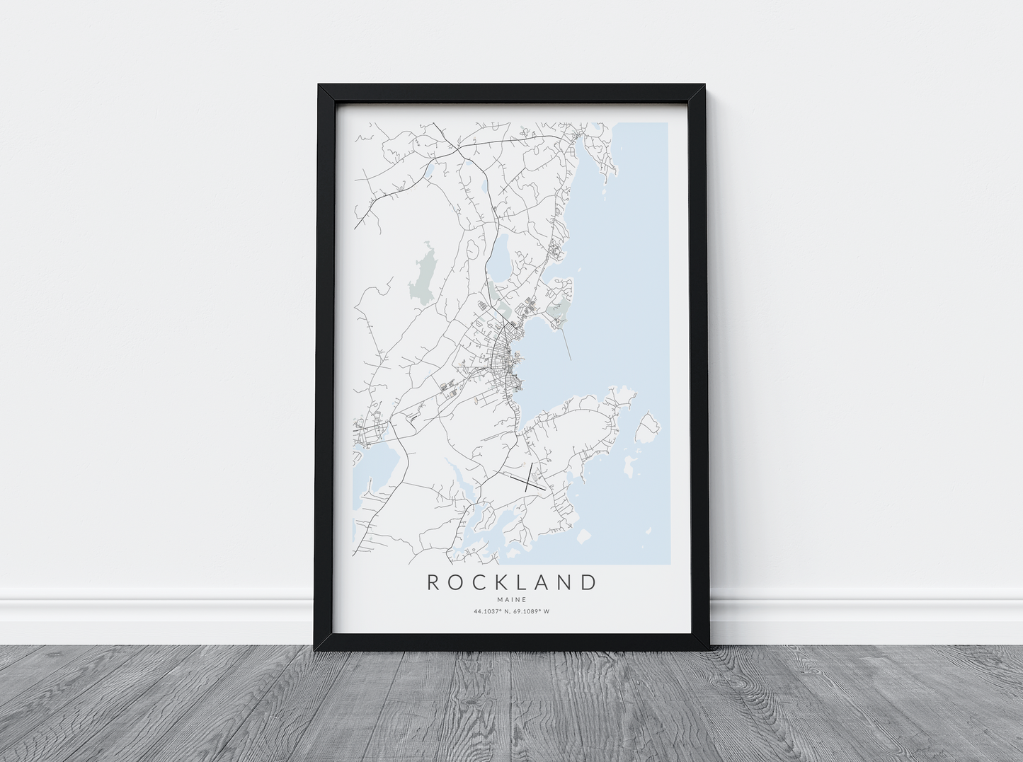 Rockland Map Print