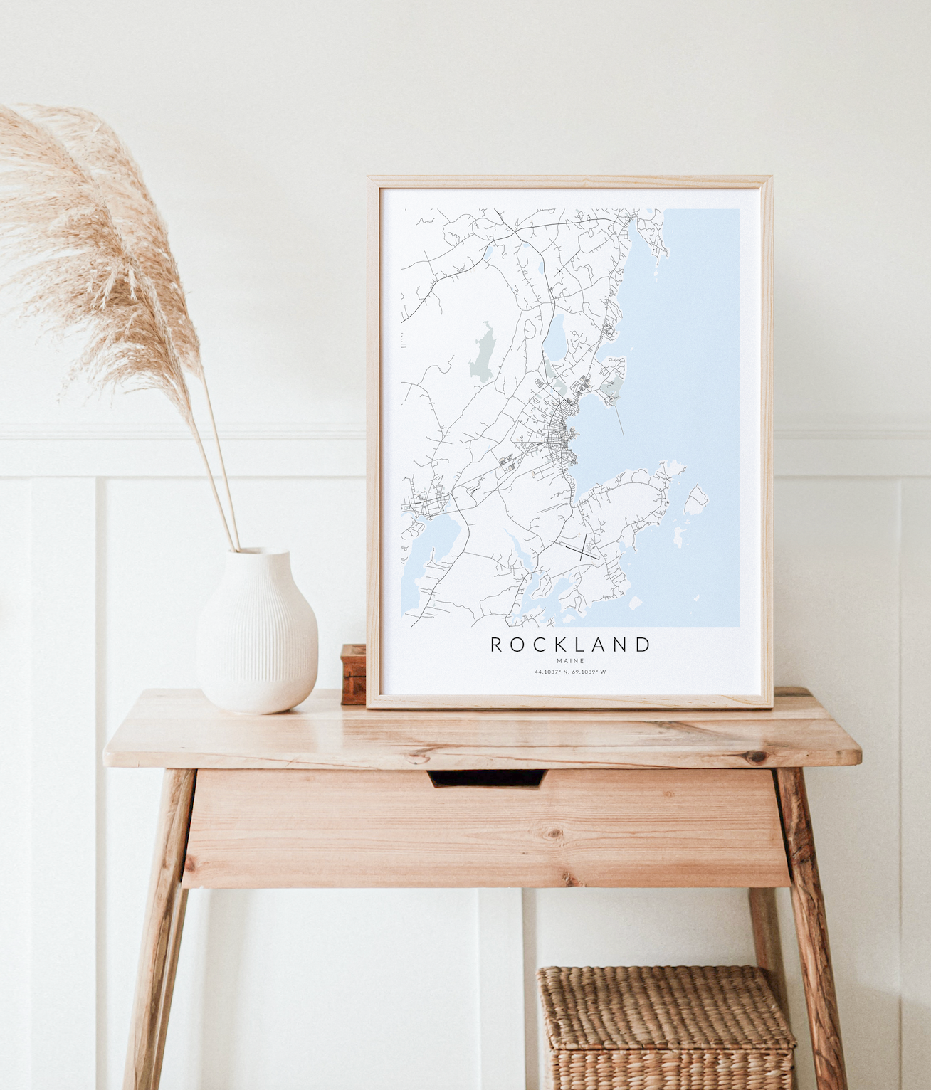 Rockland Map Print