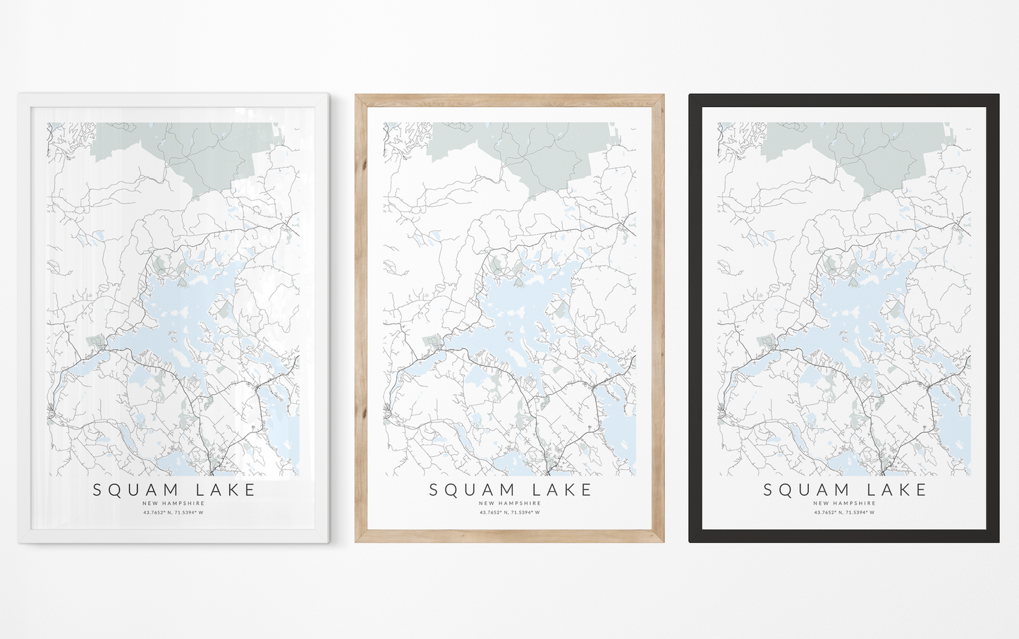 Squam Lake Map Print